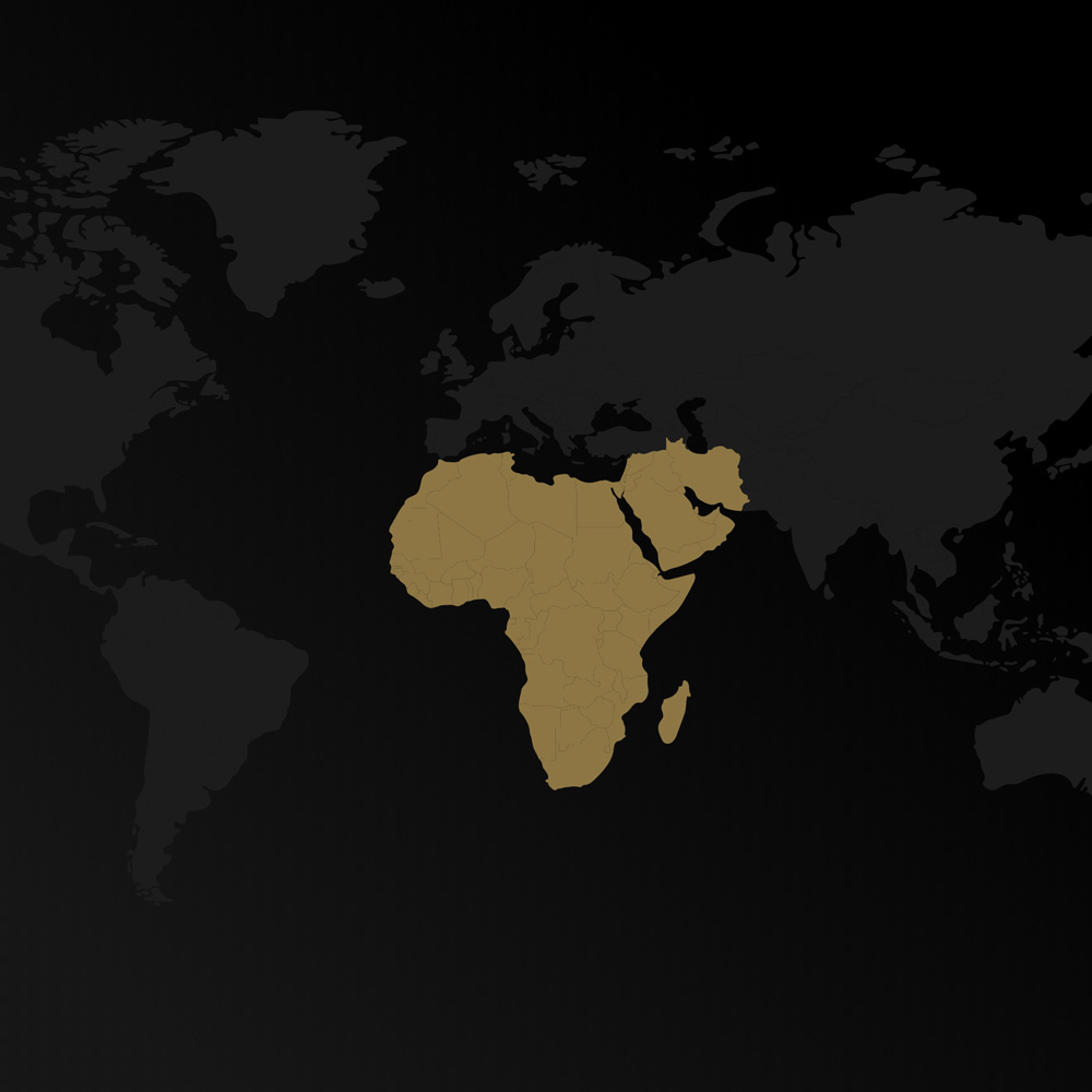 Map of Middle East & Africa